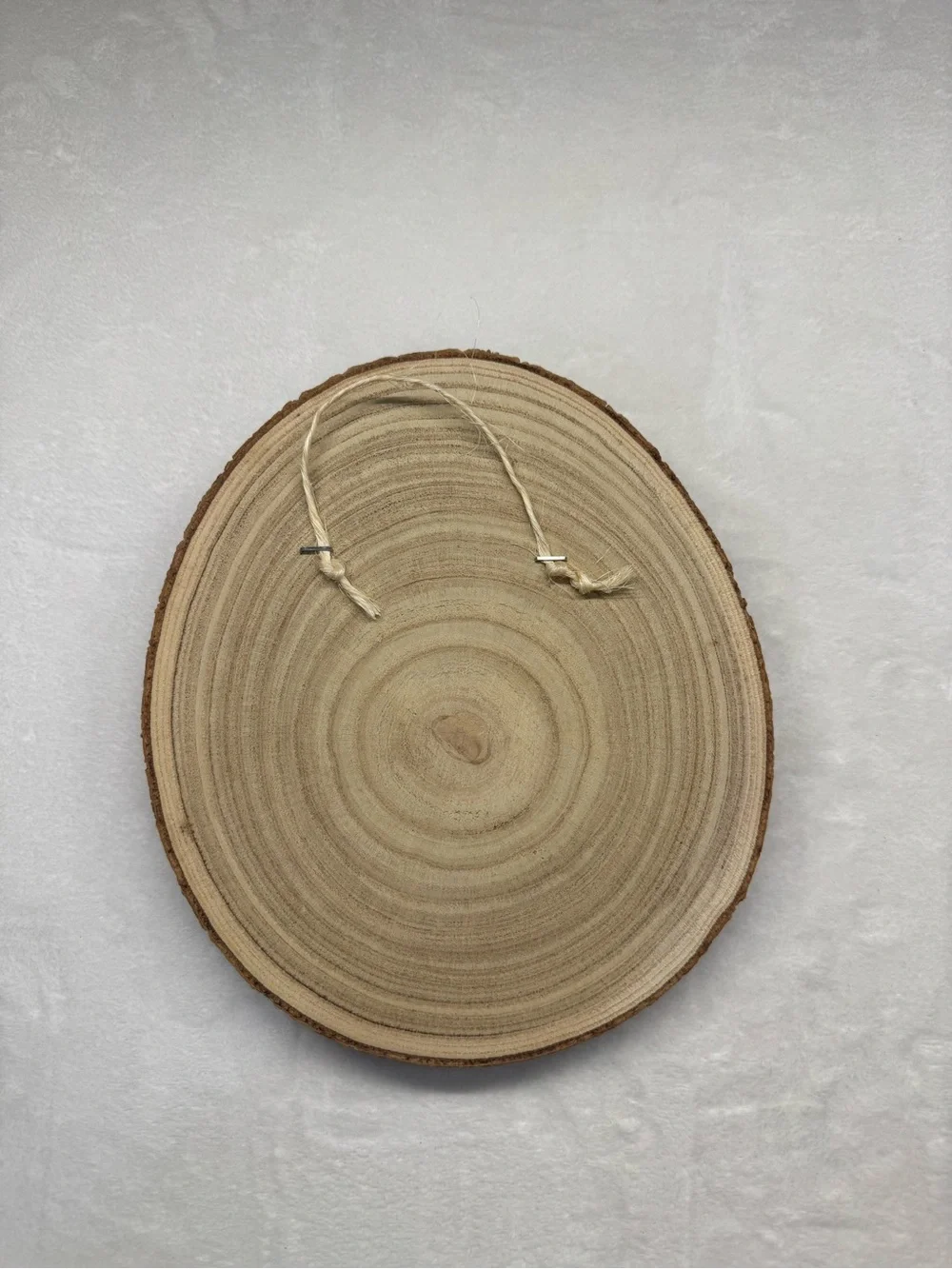 Handcrafted Floral Ghost Wood Slice Halloween Wall Decor